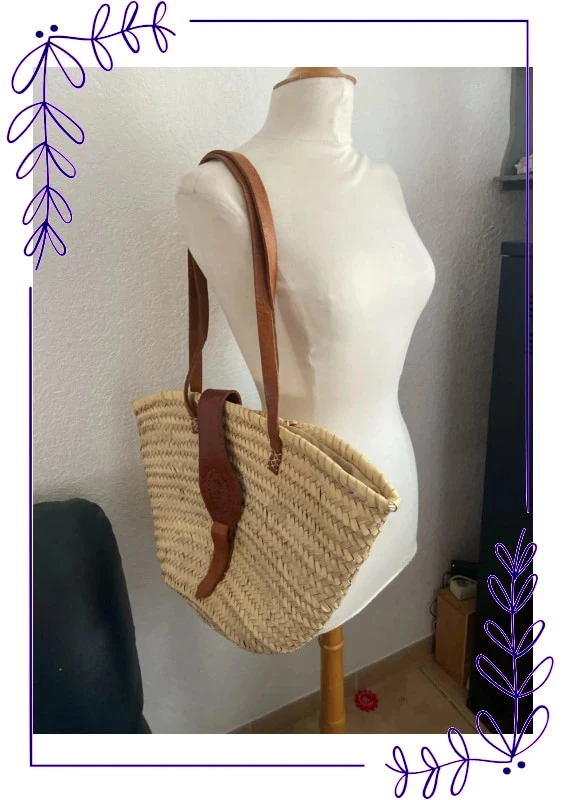 Gran bolso de mano, estilo paja espíritu, bohemio – photo 3